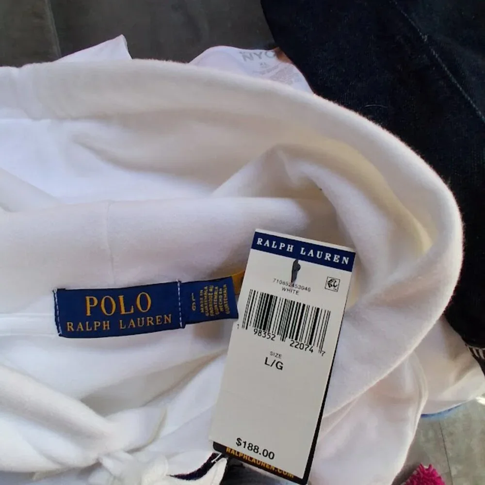 Polo Ralph Lauren Polo Bear Hoodie Sweatshirt Men's L NWT - Picture 5 of 7